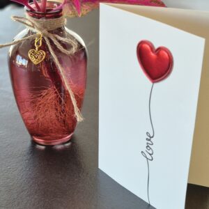 Accessoires cœur (carte + pendentif)